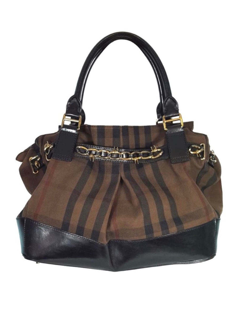 Burberry Satchel Brown and Black Bag